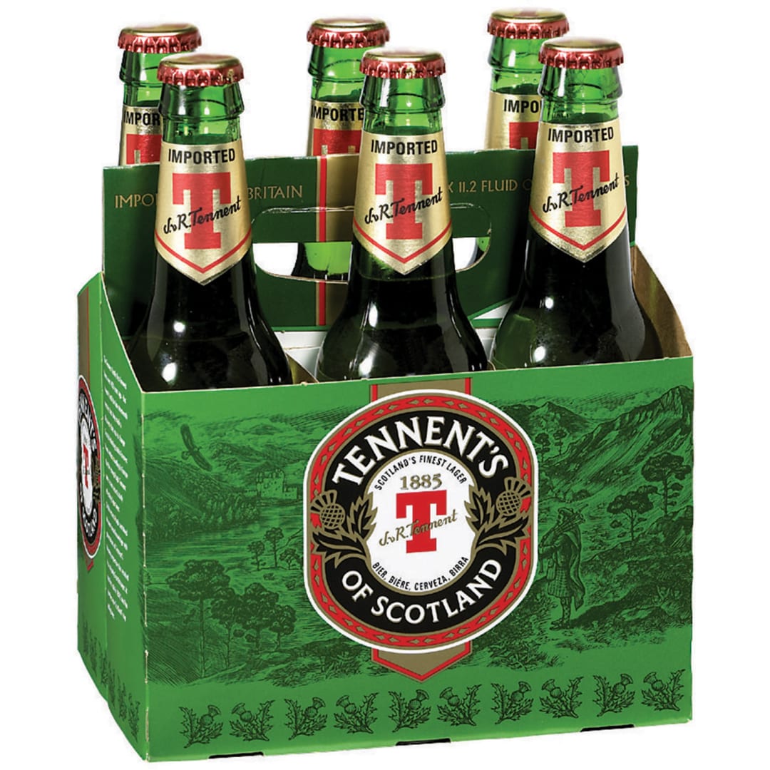 Tennent's of Scotland Lager Beer, 6 Pack 11.2 fl. oz. Bottles
