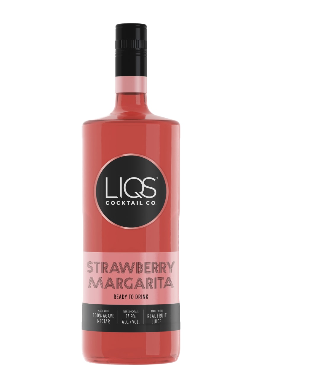 LIQS Strawberry Margarita Ready to Drink Cocktail 1.5L Bottle