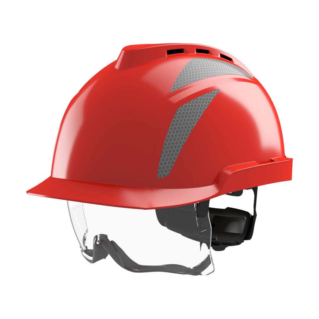 V-Gard® 930 Vented Safety Helmet with Integrated Over Spectacles