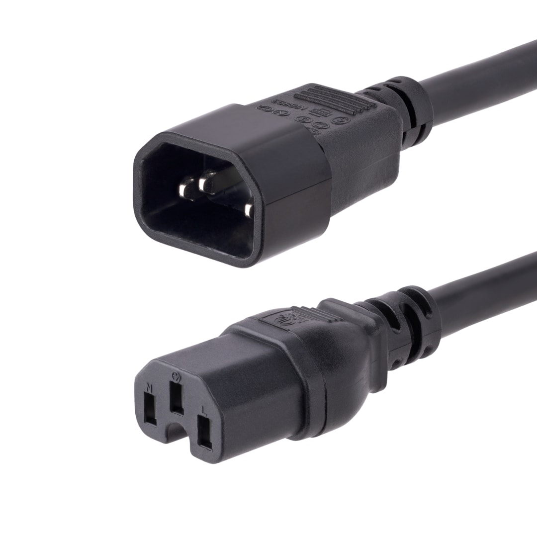 10 ft 14 AWG Computer Power Cord - IEC C14 to IEC C15
