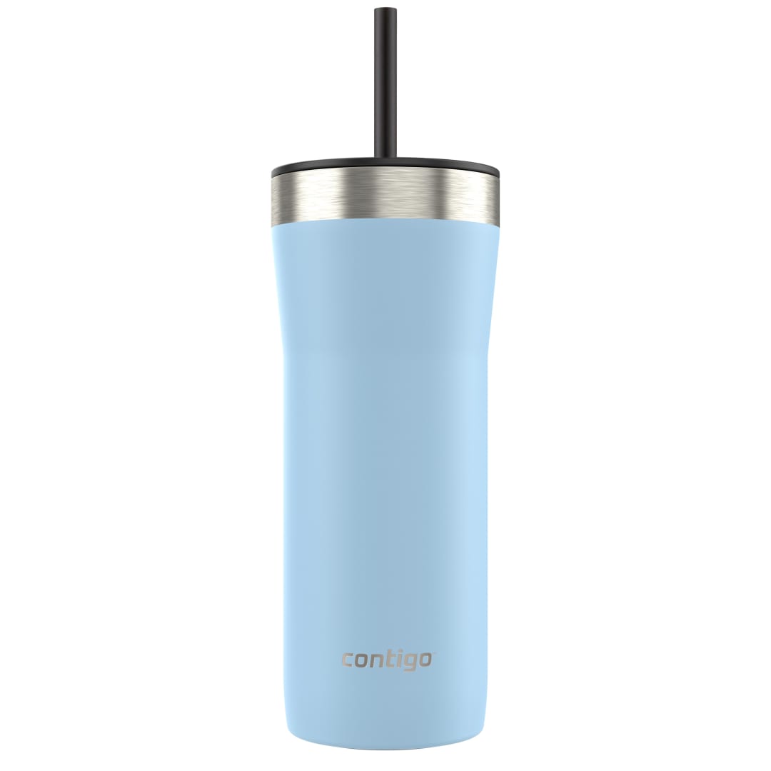 Contigo® Streeterville Stainless Steel Tumbler with Plastic Straw and Splash-Proof Lid, 32 oz