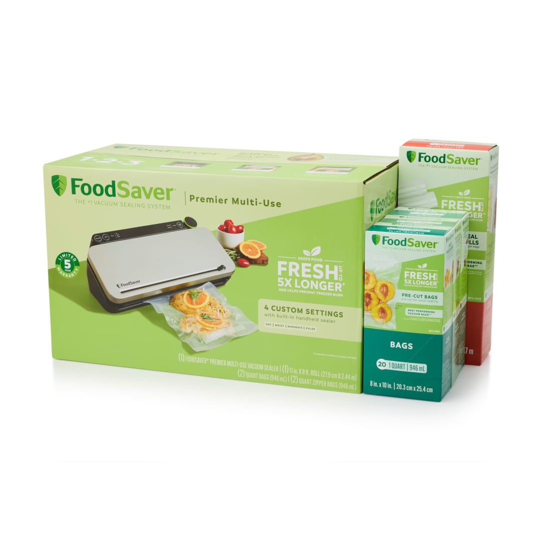 FoodSaver® VS3160 Premier Multi-Use Vacuum Sealer with Built-In Handheld Sealer
