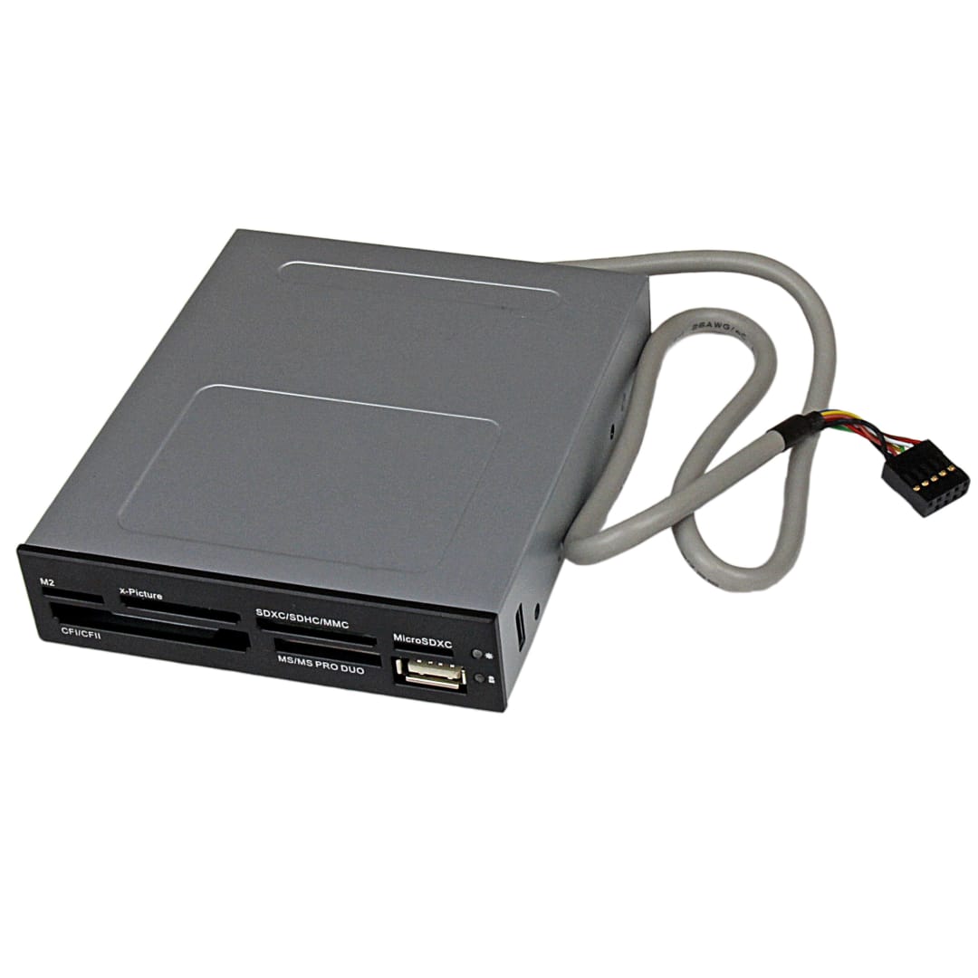 3 5 Front Bay 22 in 1 USB 2 0 Card Reader Black