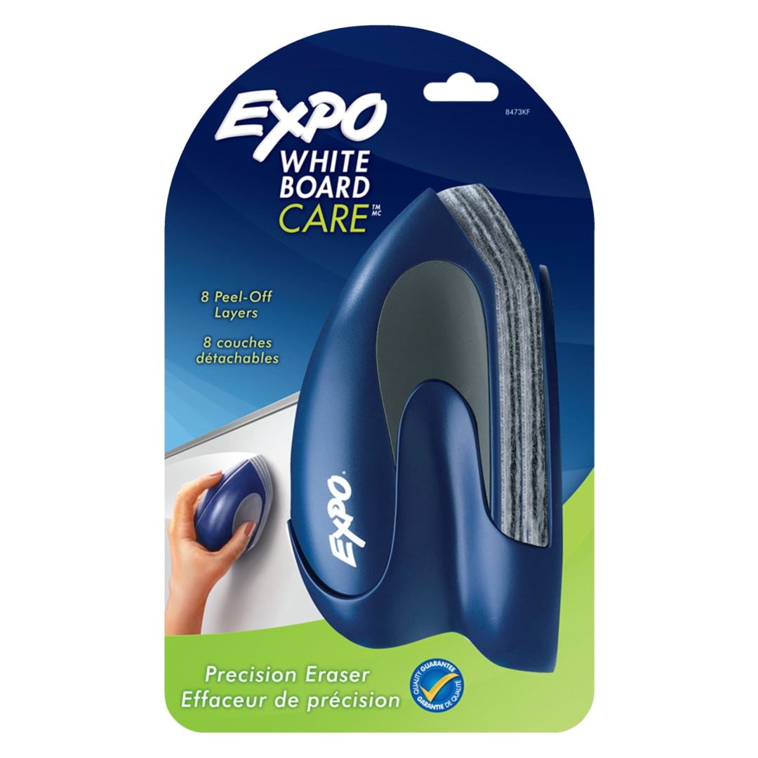EXPO® Precision-Point White Board Eraser, Peel-Off Layers