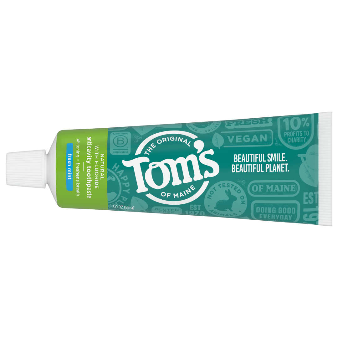 Tom's of Maine Travel Size Anticavity Fresh Mint Toothpaste, 3oz