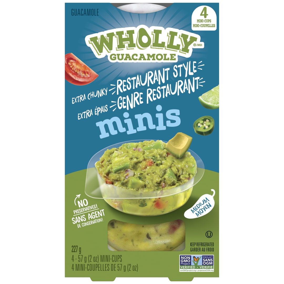 WHOLLY Guacamole Restaurant Style Mini 4/57G Canada