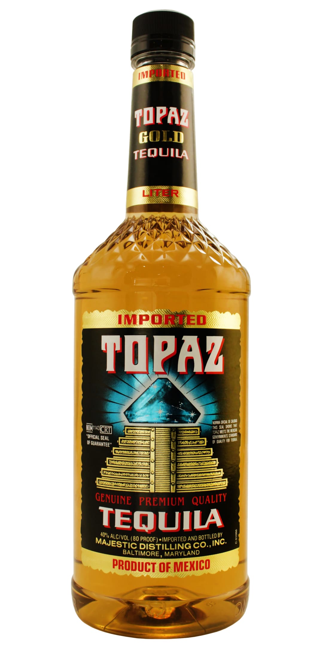 Topaz Oro Tequila 1l 80 Proof