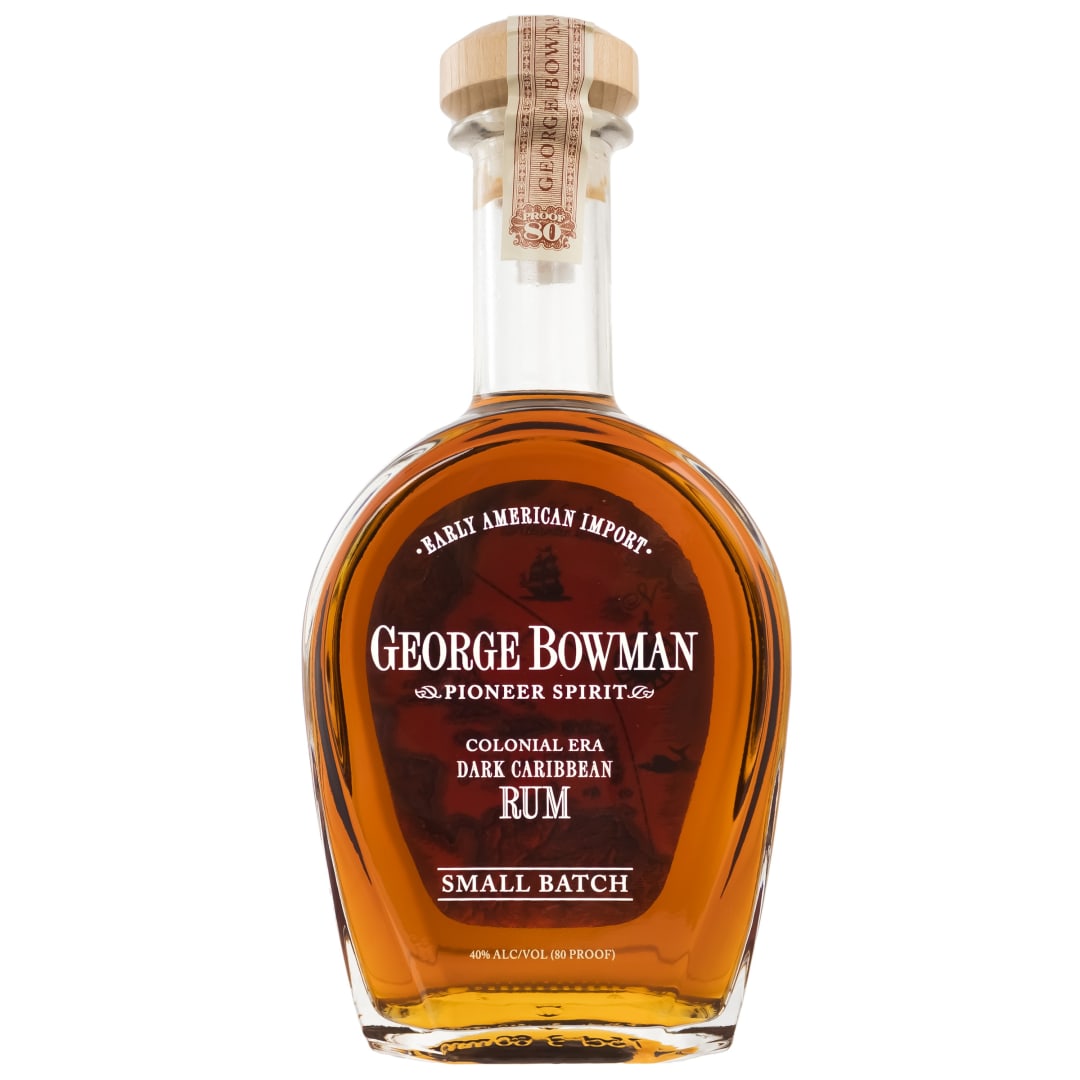 George Bowman Small Batch Dark Caribbean Rum 750ml 80 Proof