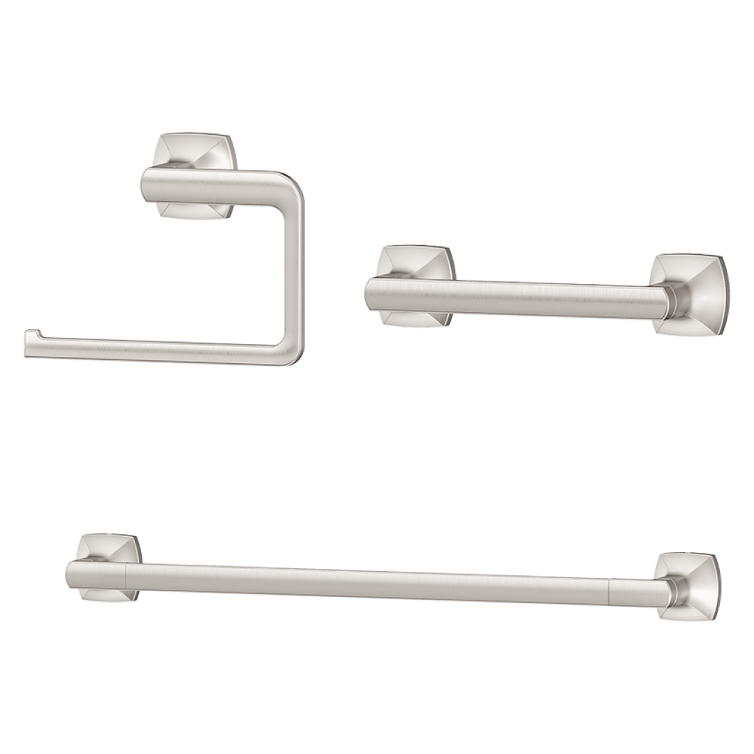 Vaneri 3 Piece Batrh Accessory Kit  in Spot Defense Brushed Nickel