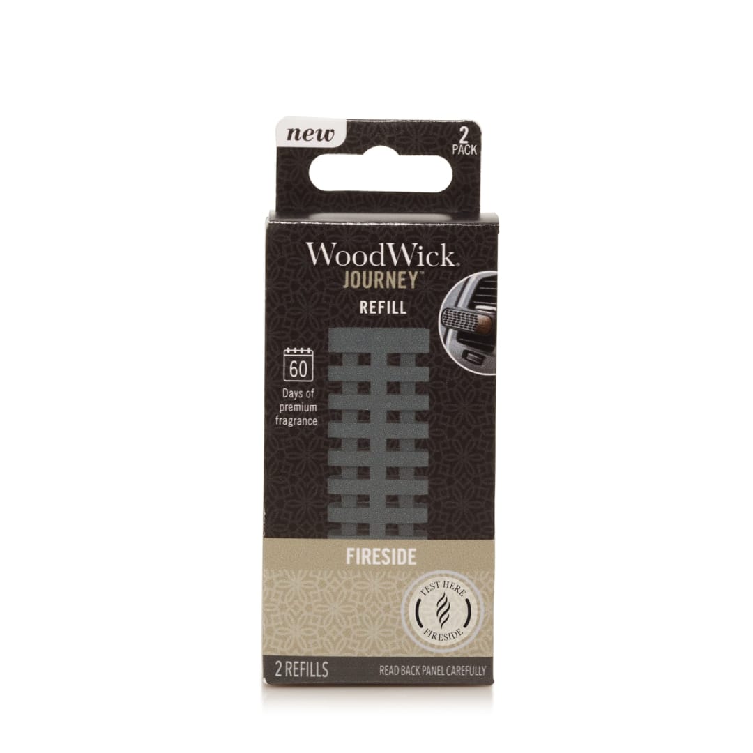 WoodWick® Journey Vent Diffuser Refill, Fireside, 2-Pack