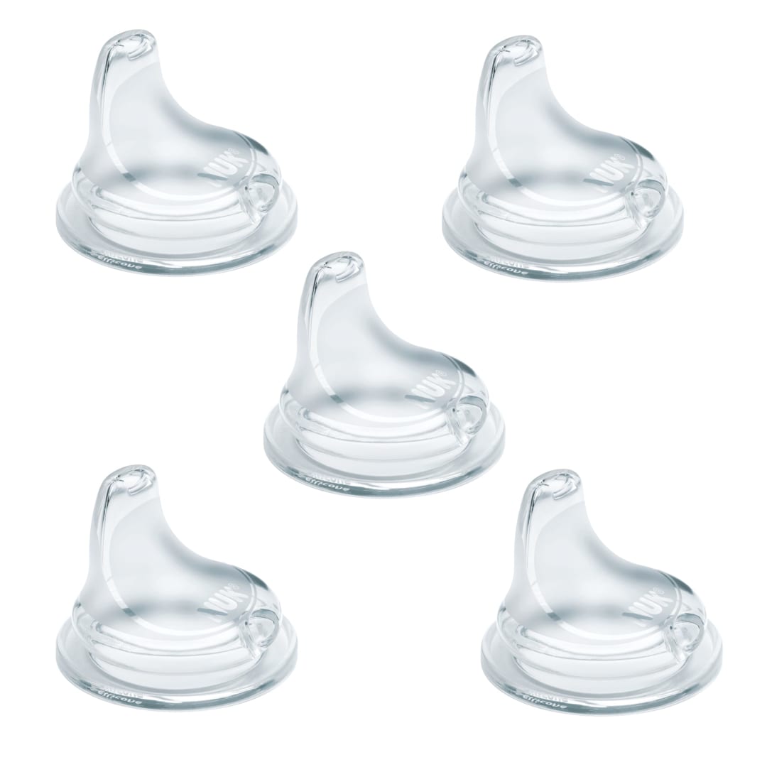 NUK® Replacement Silicone Spout, Clear, 5 Pack