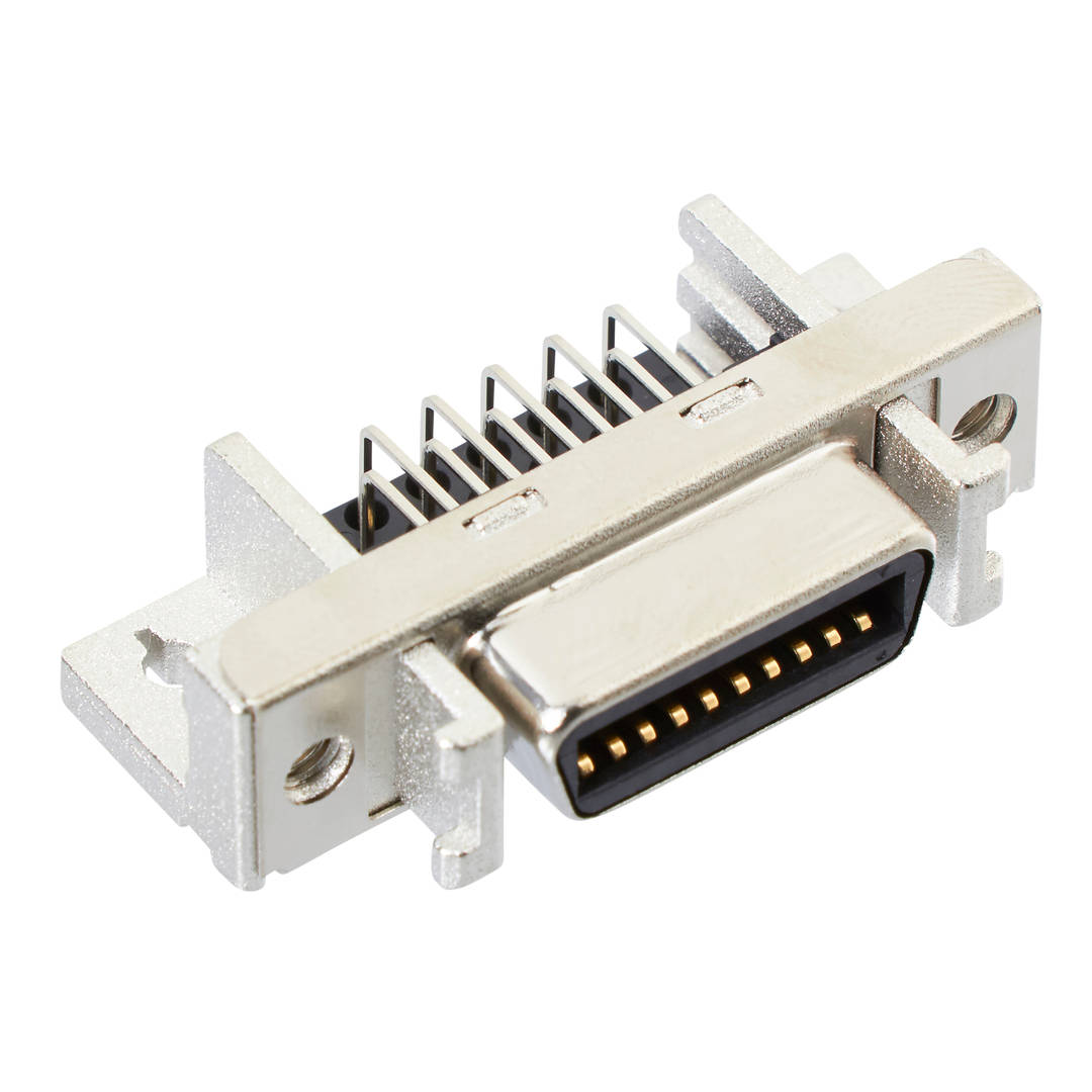 3M™ 10220-5212 PL, MDR Buchsenstecker, 90° abgewinkelt, 20-pol, 102 Serie, 1,27 mm, 0,20 µm Au