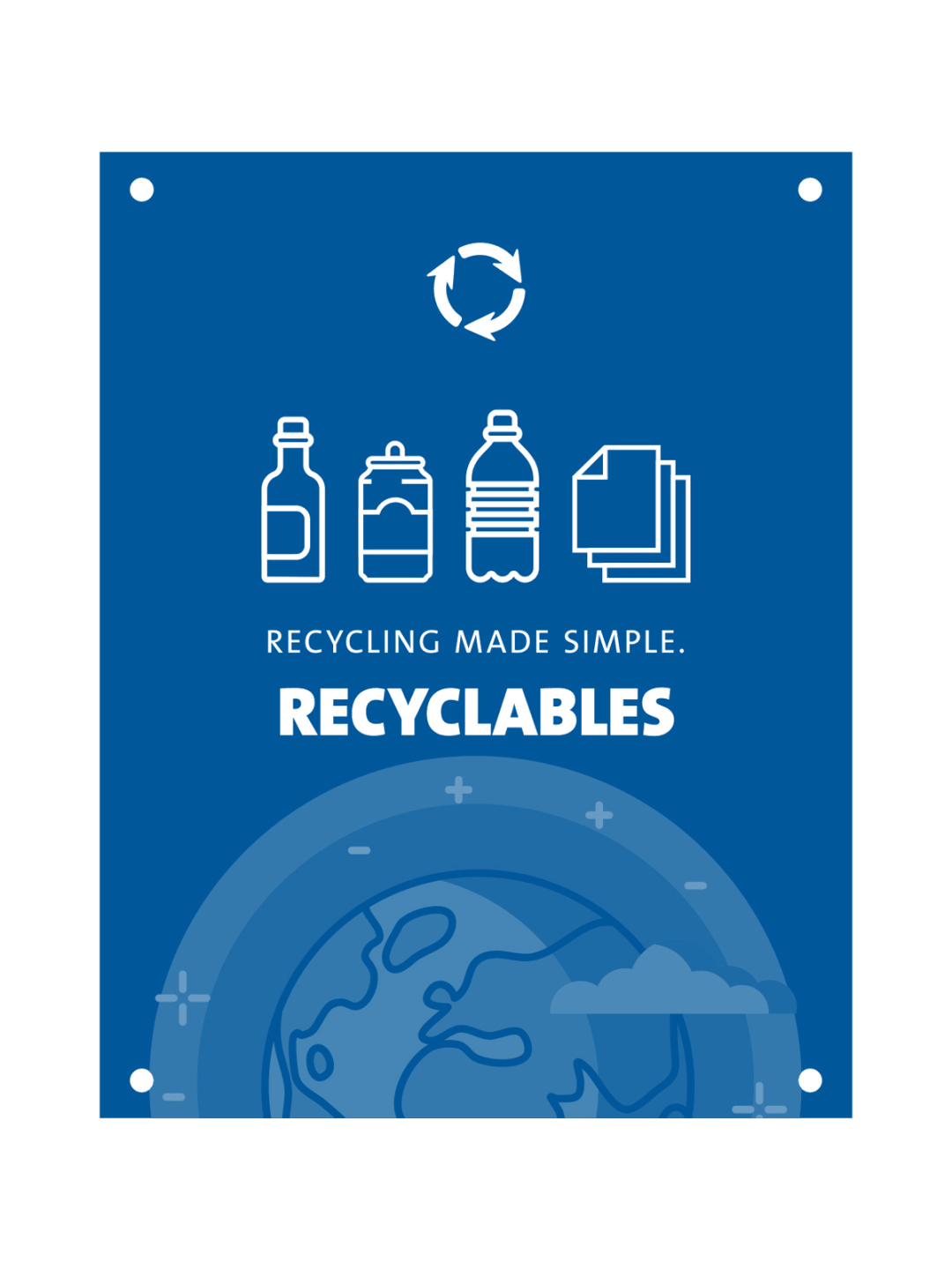  EVOLVE - Body Sign - Recyclables - Blue