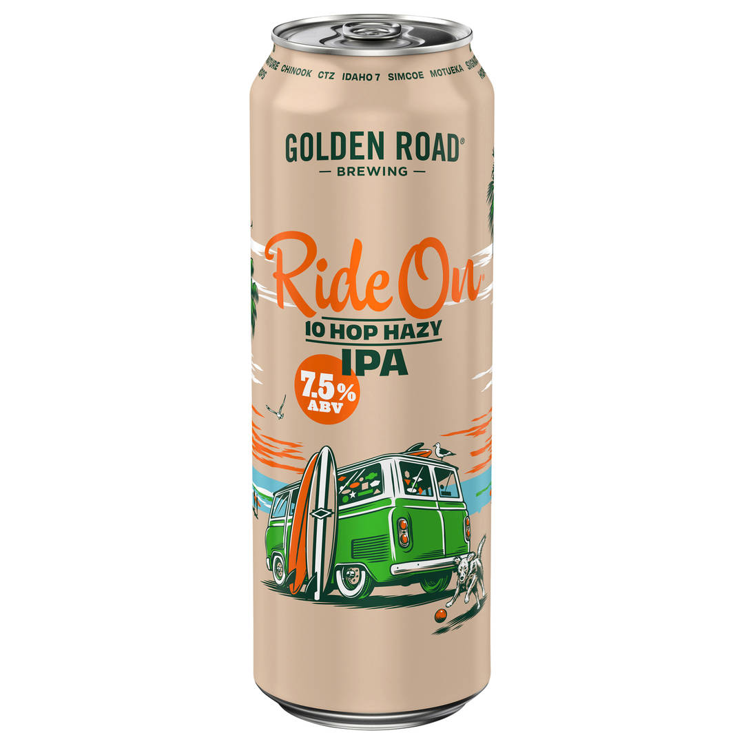 Golden Road Brewing Hop Hazy IPA Ride On Beer 19.2 fl oz