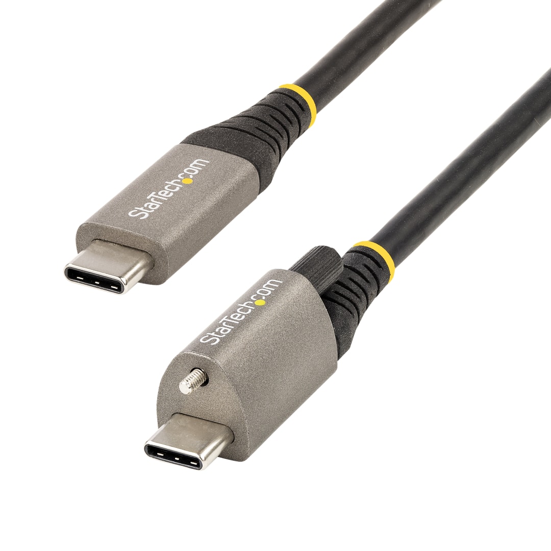 USB C to C Gen 2 10Gbps top screws locking type 1m VBL