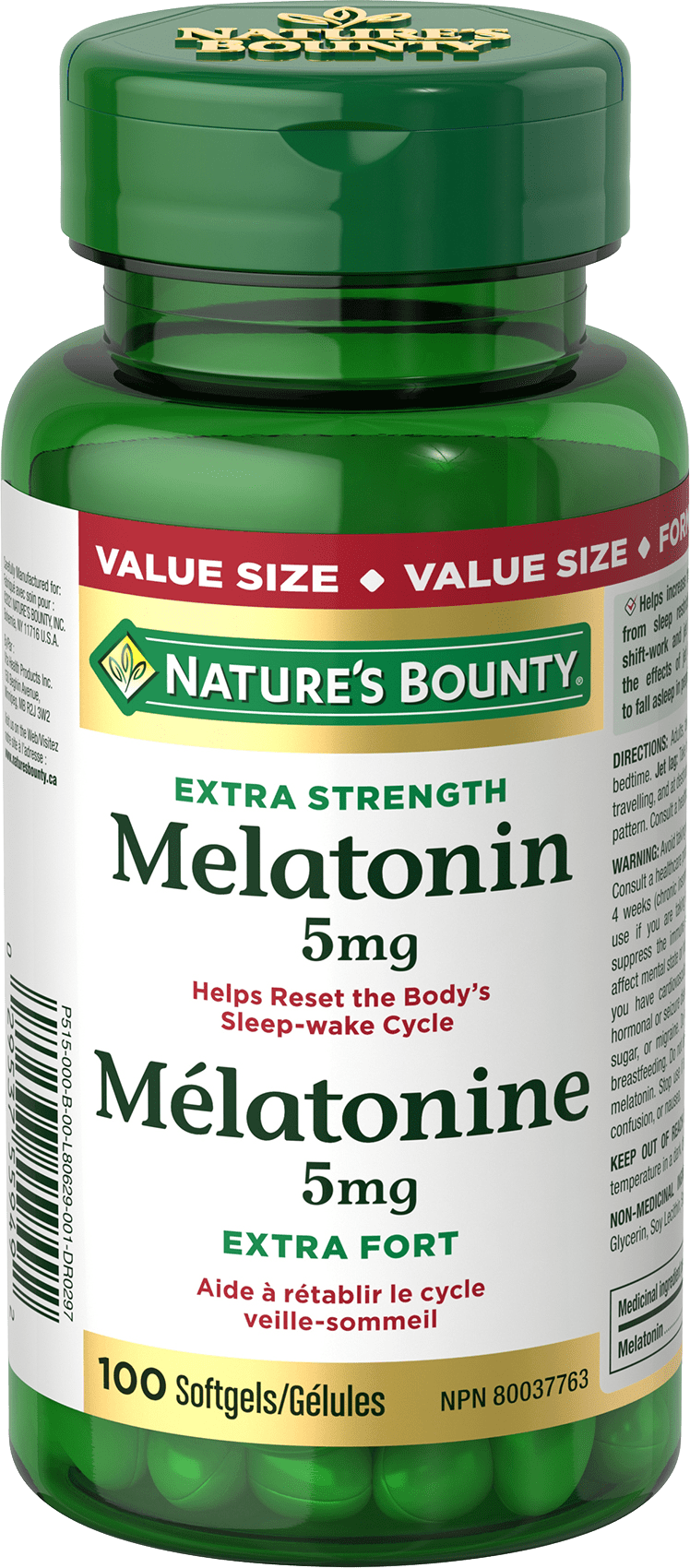 NBTY Melatn Val Sz 5mg 24x100 SGL CA