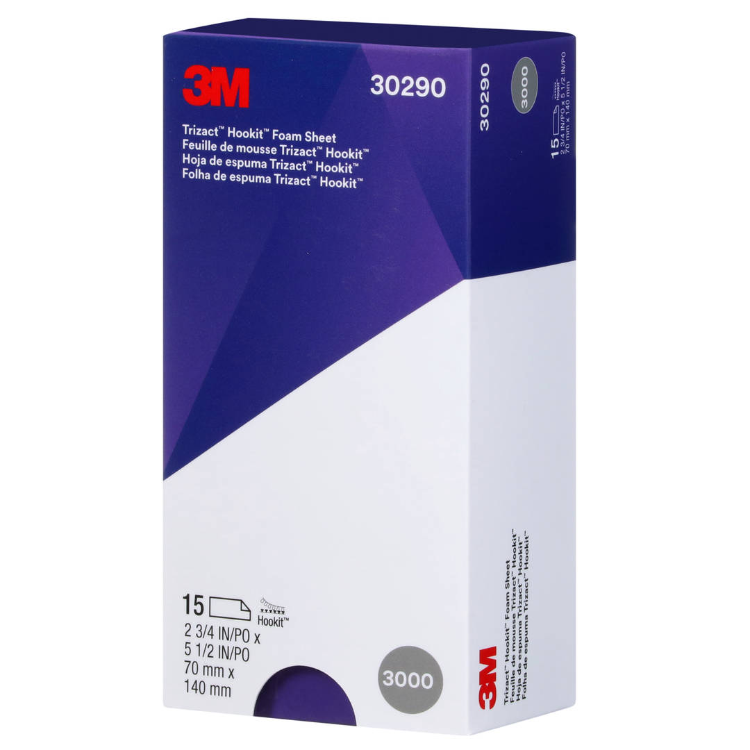 Folha Abrasiva 3M™ Trizact™ 3000, 70 x 140 mm