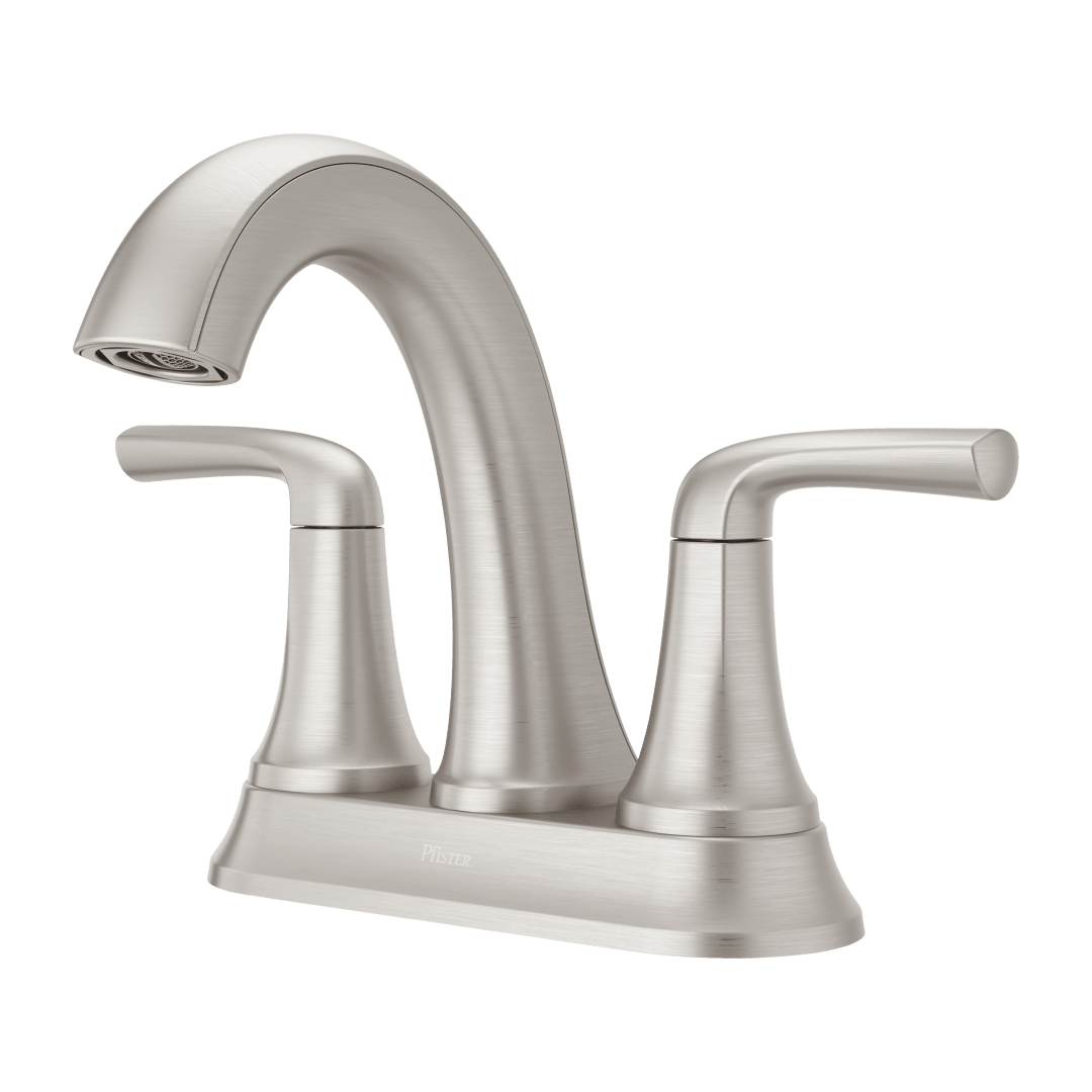 Ladera 2-Handle 4" Centerset Bathroom Faucet in Spot Defense Brushed Nickel