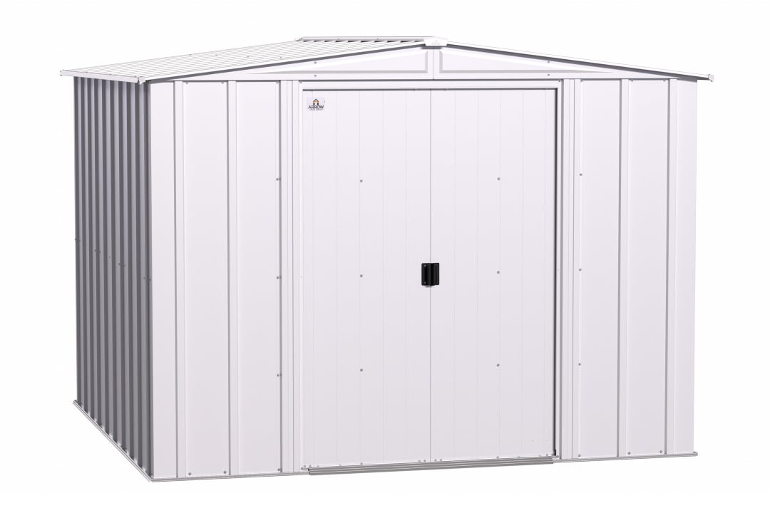 Classic Steel Storage Shed, 8X8, Flute Grey