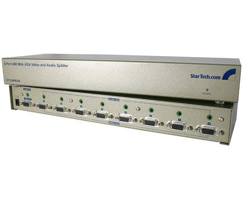 8 Port VGA Video Splitter with Audio