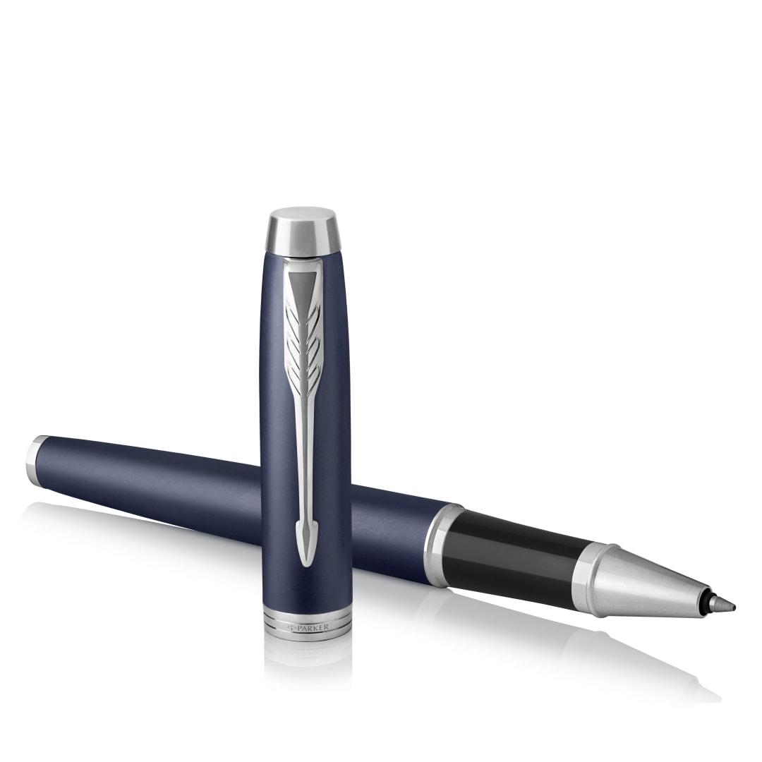 Parker IM RollerBall® Pen, Matte Blue with Fine Point Black Ink Refill (1931661)