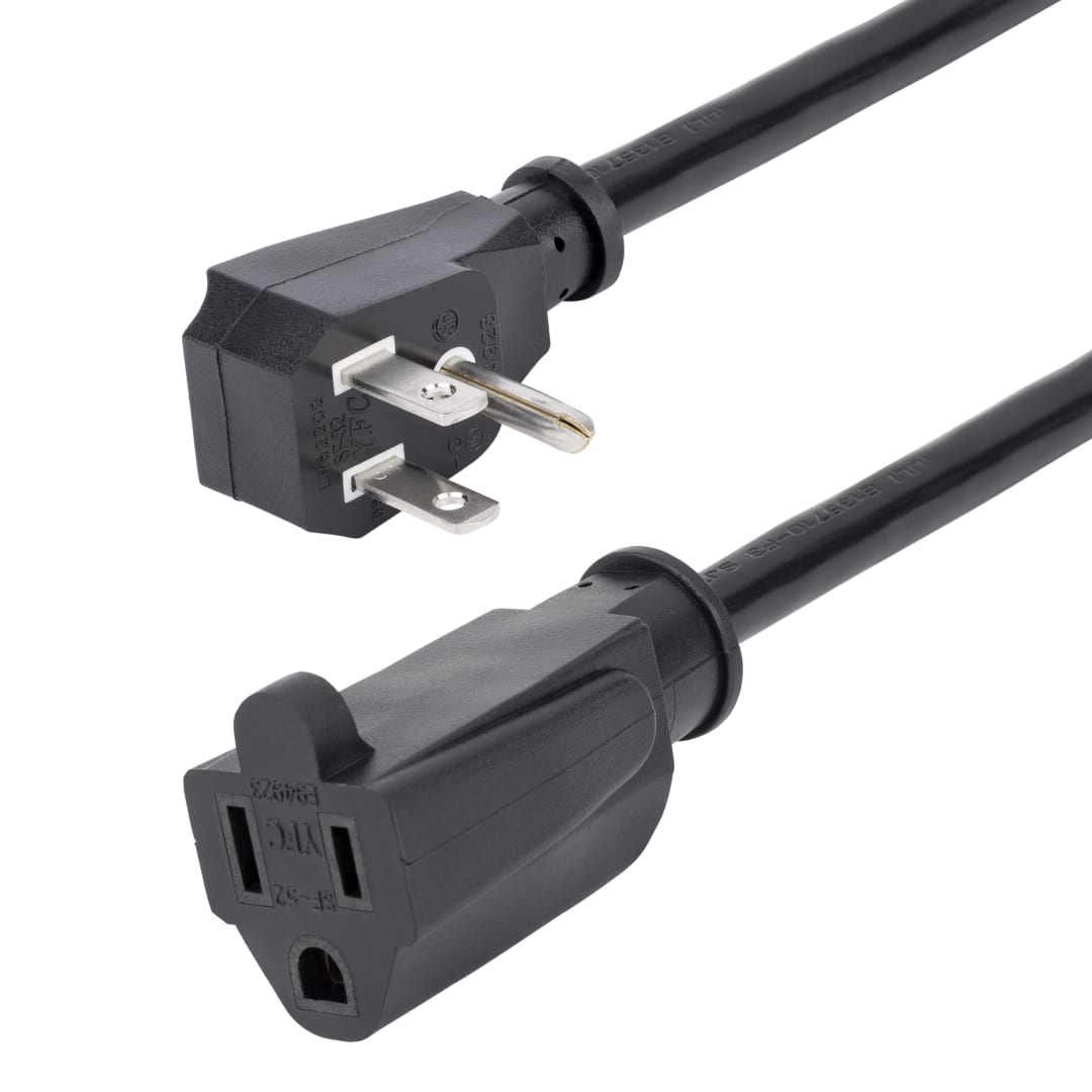1 5ft Power Extension Cord Flat 5 15P to 5 15R