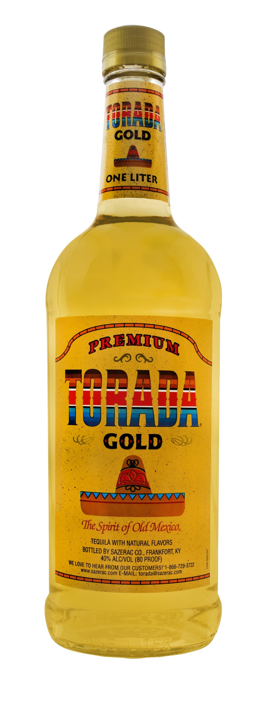 Torada Premium Gold Tequila 1l 80 Proof