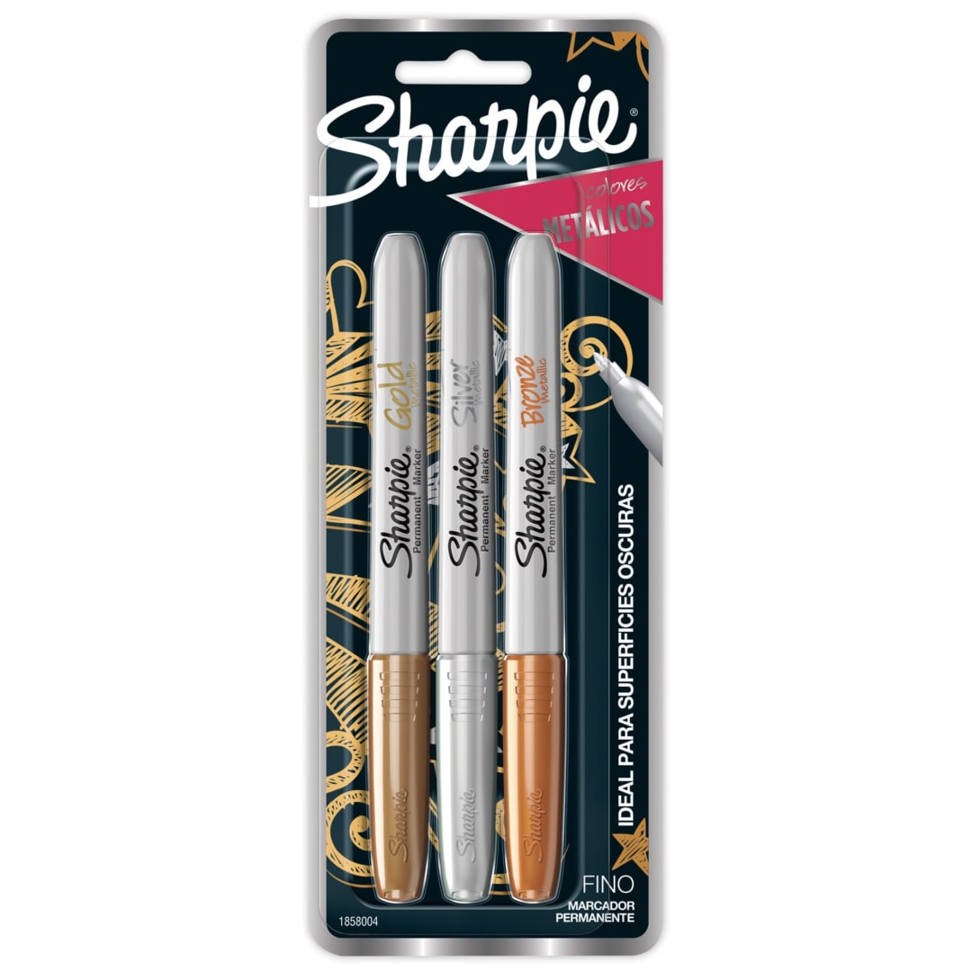 LA PM SHARPIE METALLIC ASST CD 3
