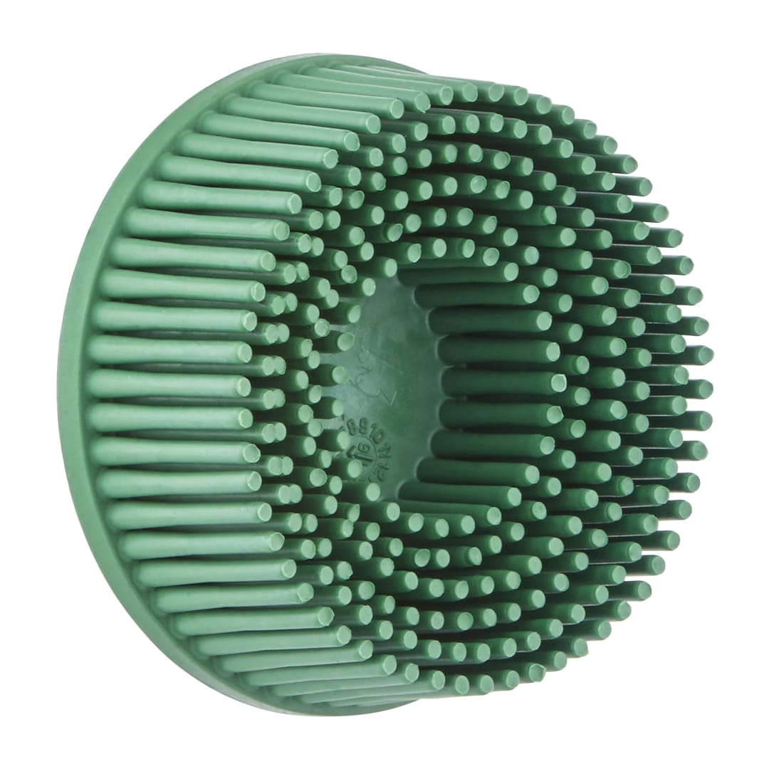 Scotch-Brite™ Roloc™ Bristle Disc RD-ZB, TR, Green, 50 mm x 15.9 mm, Tapered
