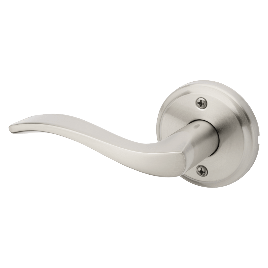 Sedona Half - Dummy Left Hand Wave Door Lever in Satin Nickel