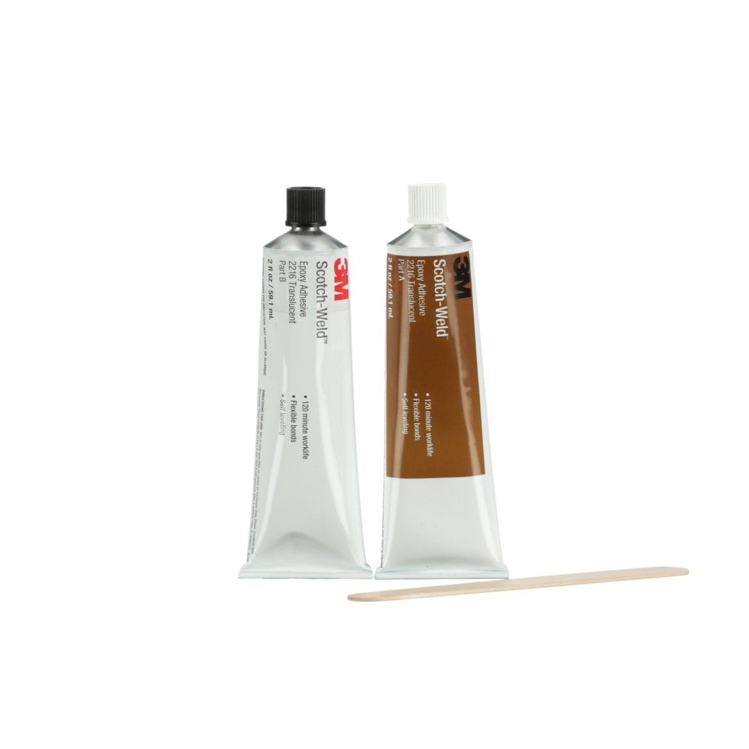 3M™ Scotch-Weld™ 2-Komponenten-Konstruktionsklebstoff auf Epoxidharzbasis DP2216, Grau, Teil B/A, Grau, 59 ml