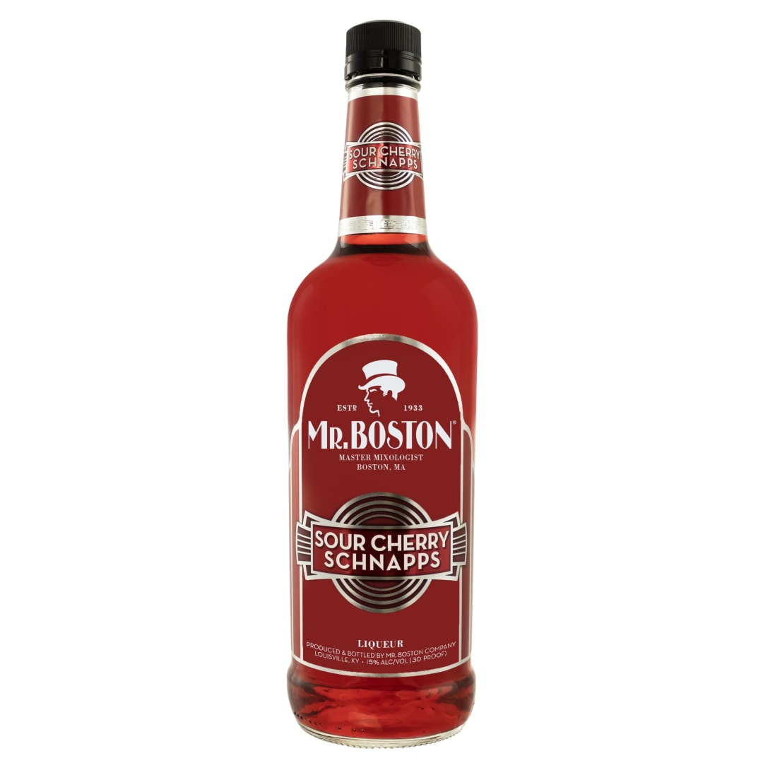 Mr. Boston Sour Cherry Schnapps 750ml 30 Proof