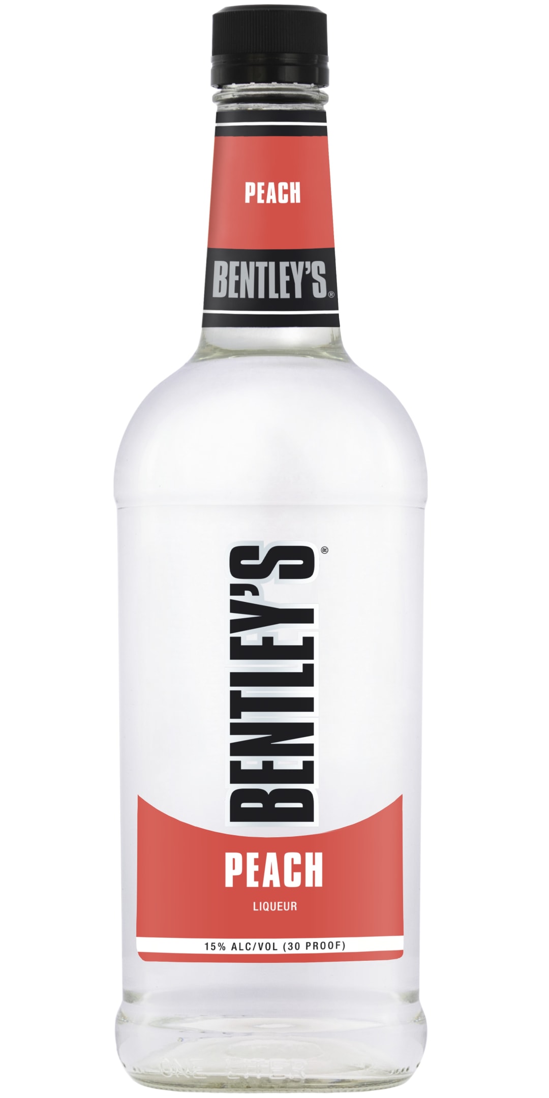 Bentleys Peach Schnapps 1l 30 Proof