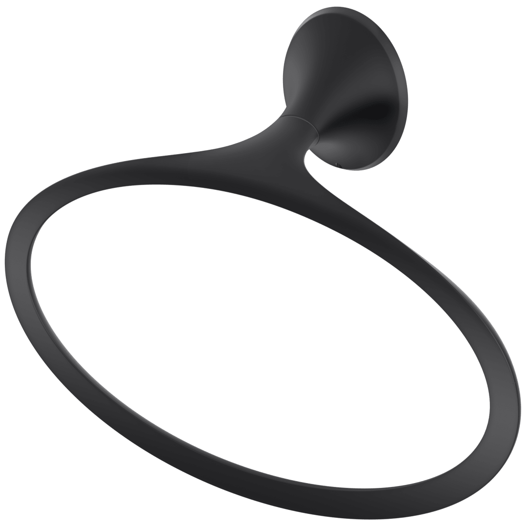 Rhen Towel Ring in Matte Black