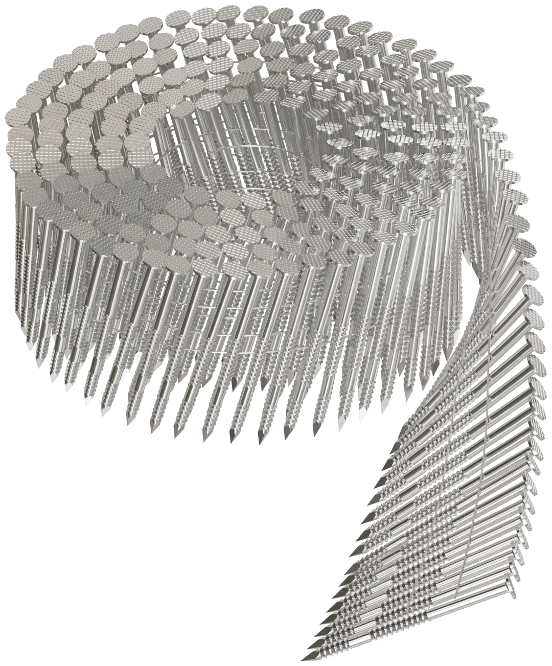 Simpson Strong-Tie T12A200PNB 15° Wire Coil, Full Round Head, Ring-Shank Decking/Framing Nail — 2 in. x .113 in. Type 316 (3600-Qty)