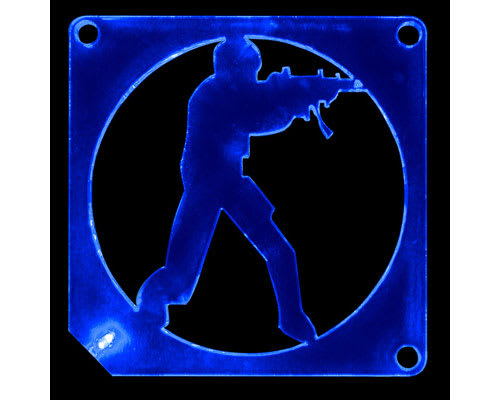 Blue 8cm Counterstrike LED Fan Guard