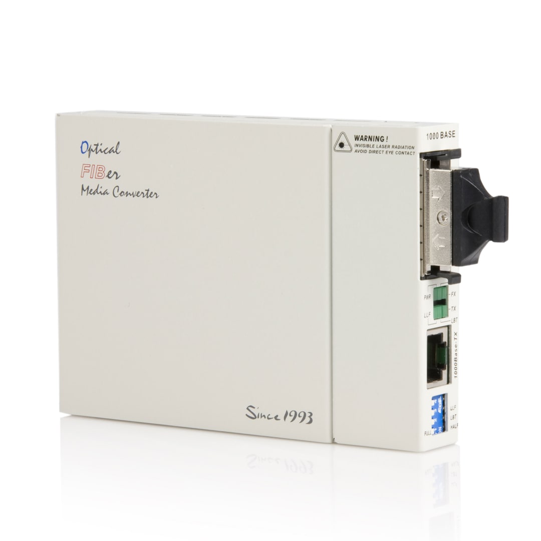 Gigabit RJ45 to Mmode SC Fiber Converter