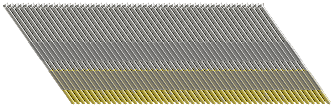 Simpson Strong-Tie T15N200SFB Tape Collation, DA-Style Angle, 15-Gauge Finishing Nail — 2 in. Type 316 (500-Qty)