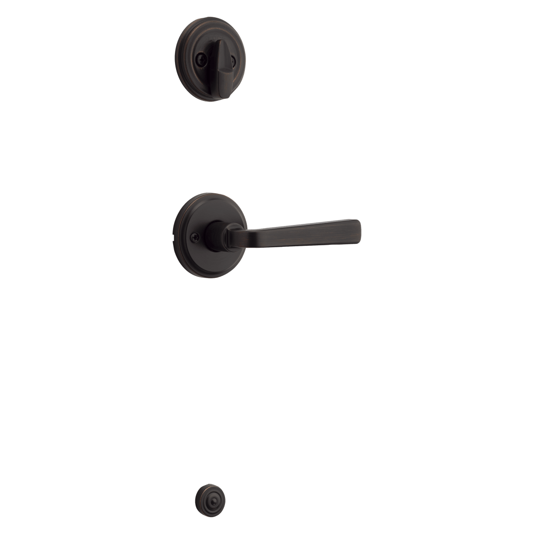 966 Single Cylinder Interior Pack w/ Trafford Lever for 687 &amp; 800 Series Handlesets in Venetian Bronze