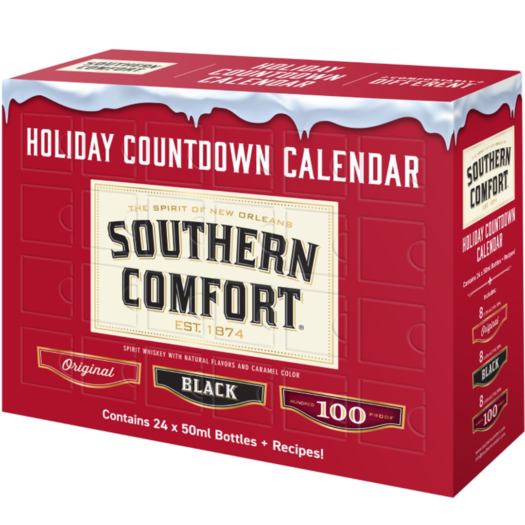 Southern Comfort Whiskey 24 Pack Advent Countdown Calendar 50ml Variety Proof