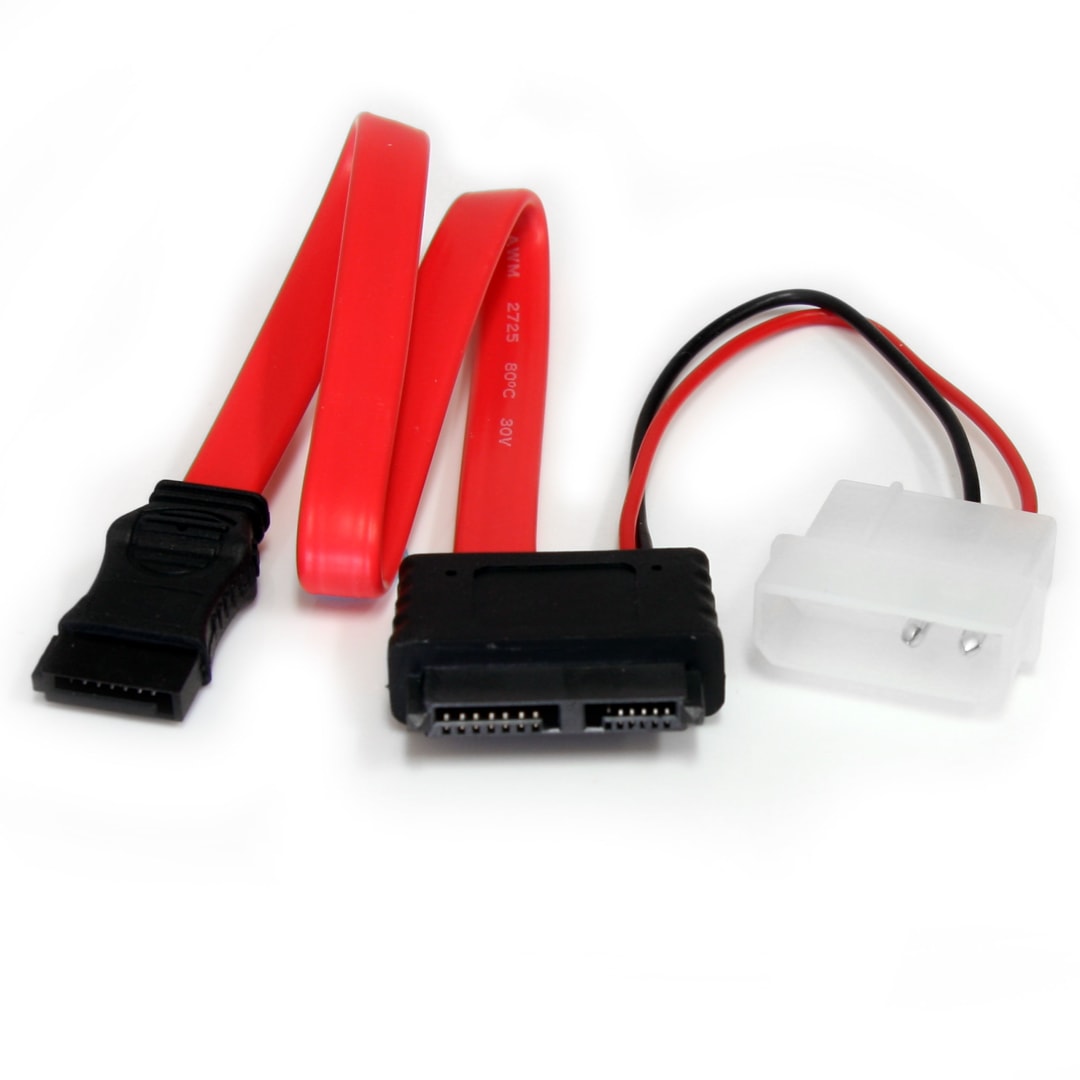 12in Slimline SATA to SATA Cable Adapter