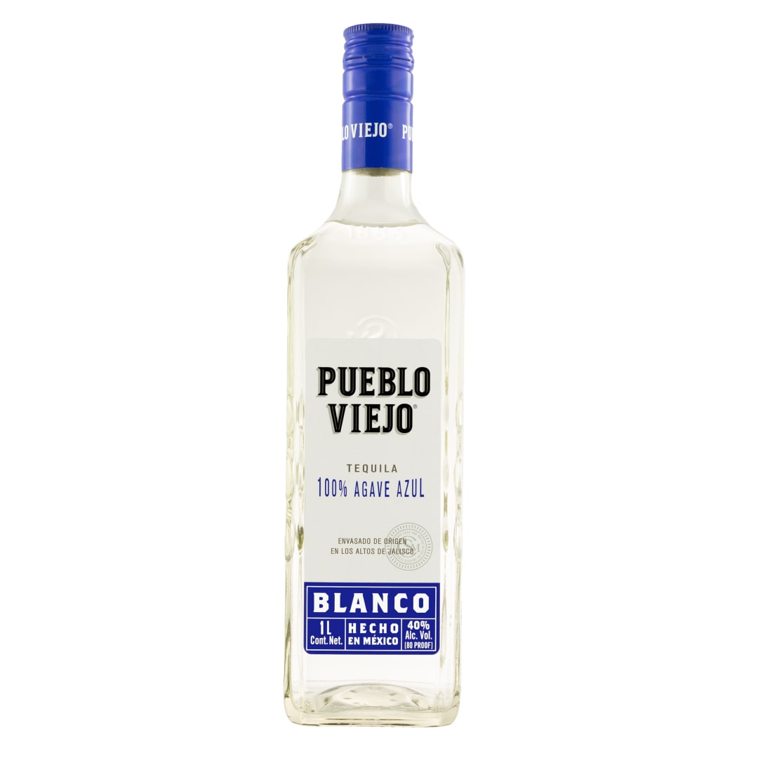 Pueblo Viejo Blanc Tequila 1l 80 Proof