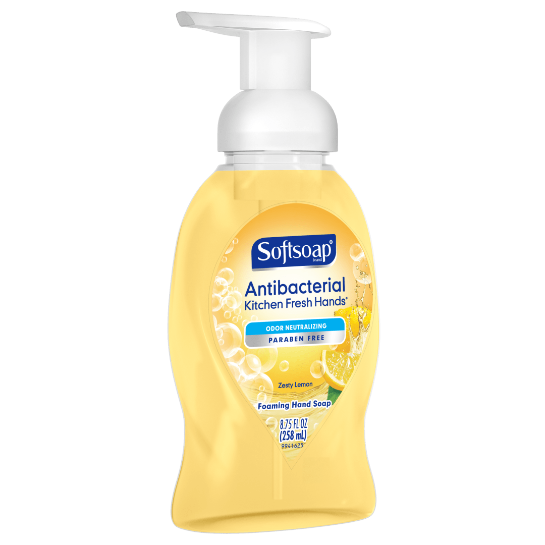 Softsoap Antibacterial Foaming Hand Soap, Kitchen Fresh Hands - 8.75 Fluid Ounce