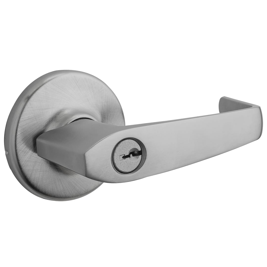 Kingston Free Interior Keyed Lever in Satin Chrome