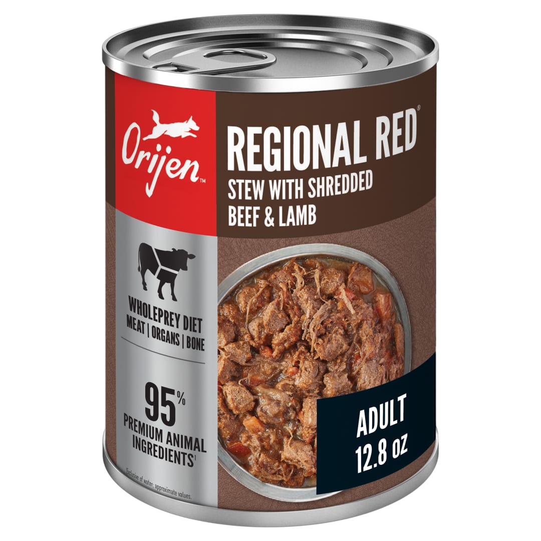 ORIJEN Real Meat Shreds Wet Dog Food Regional Red Stew Recipe