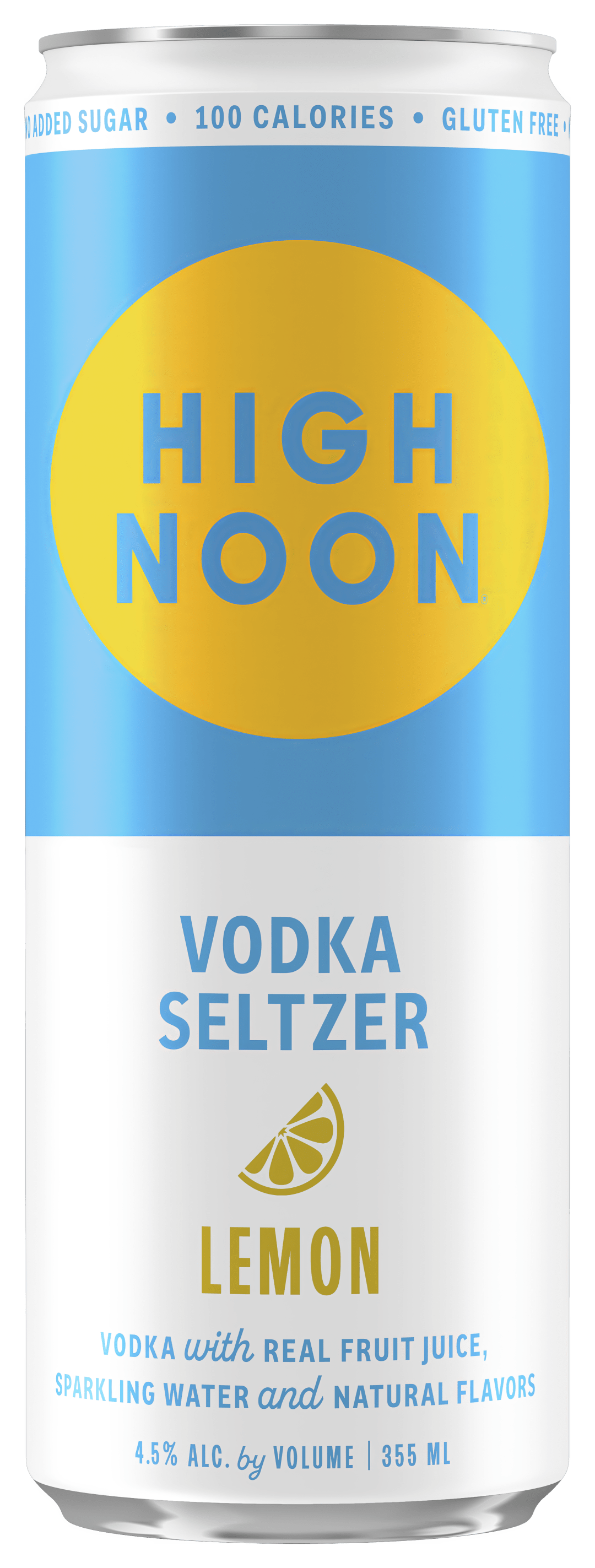 High Noon Lemon Vodka Hard Seltzer Single Serve 355ml Can