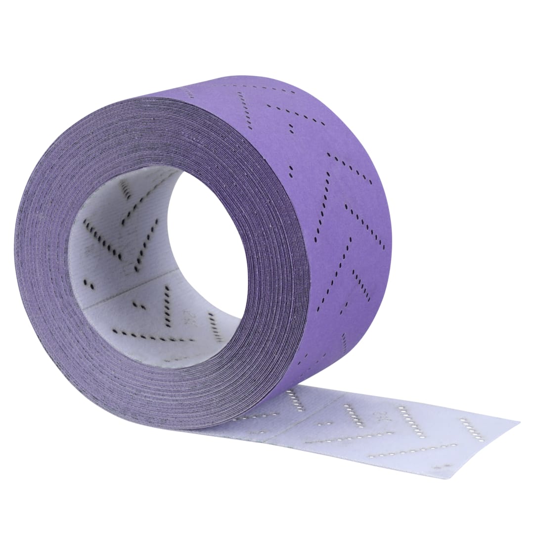 3M™ Cubitron™ II Hookit™ Temiz Zımparalama Yaprak Rulo 737U, 70 mm x 12 m, Çok Delikli, 240+, 51435