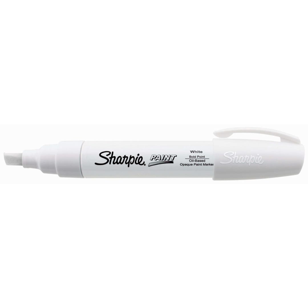 Sharpie® Oil-Based Paint Marker, Bold Point, White, 1 Count