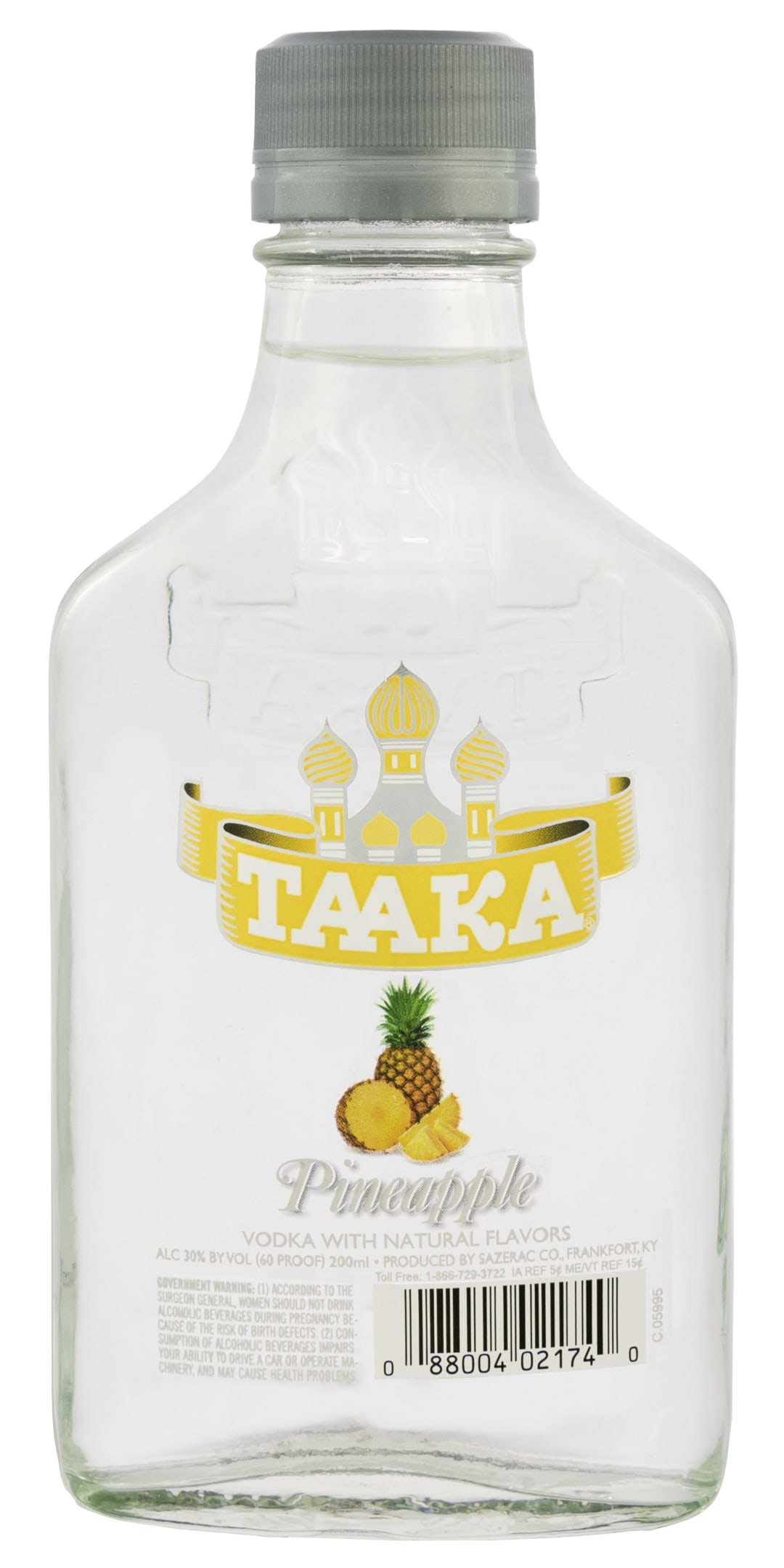 Taaka Pineapple Vodka 200ml 60 Proof