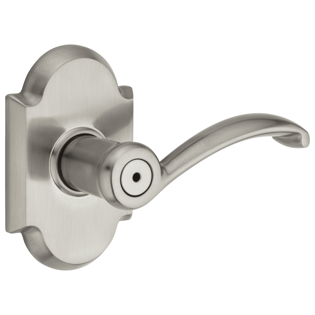 Austin Bed/Bath Lever in Satin Nickel